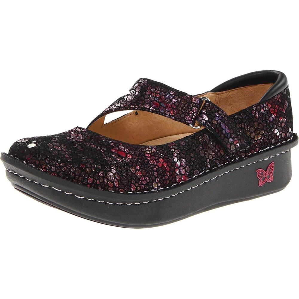 Allegri Day 249 Clogs Size 38-7.5 Leather PG LITE Dayna Metallics